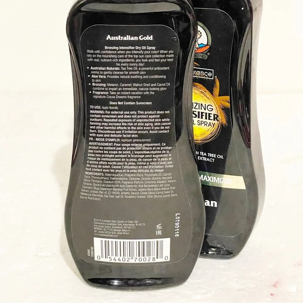 Australian Gold Exotic Blend Bronzing Intensifier Dry‎ Oil Spray Colorboost 8oz